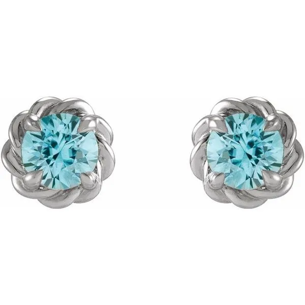 Round 4-Prong Claw Stud Earrings Image 2 Hopman Jewelers Elkhart, IN