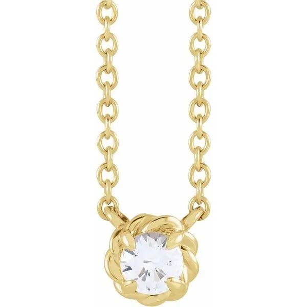 Claw-Prong Rope Necklace James & Williams Jewelers Berwyn, IL