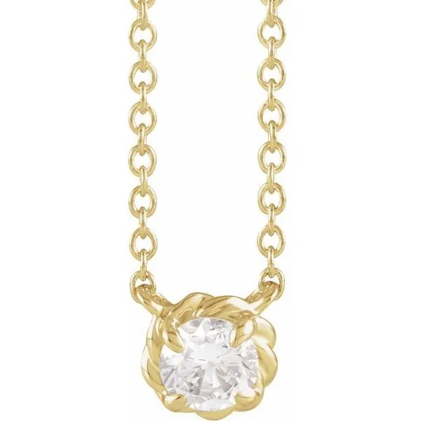 Claw-Prong Rope Necklace James & Williams Jewelers Berwyn, IL