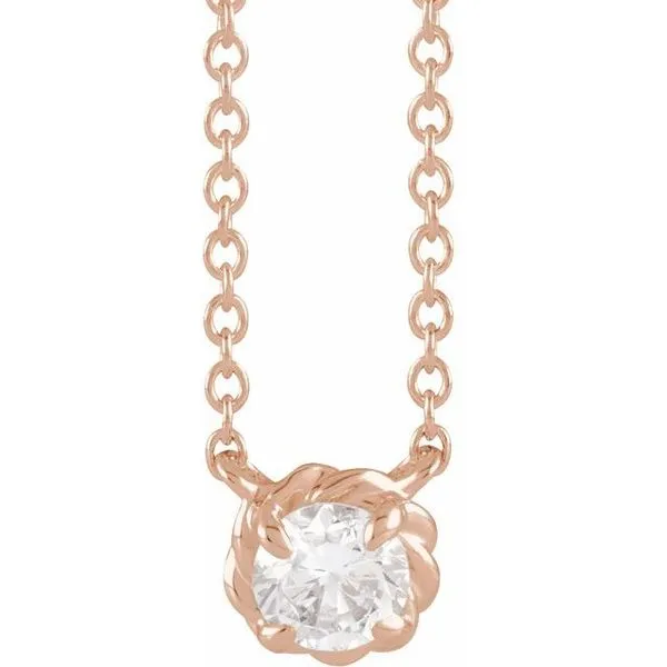 Claw-Prong Rope Necklace Hopman Jewelers Elkhart, IN