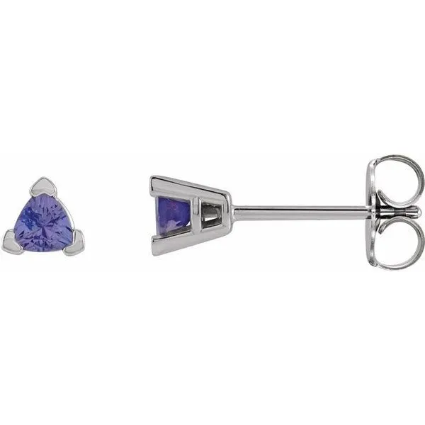 Trillion 3-Prong V-End Earrings Atlanta West Jewelry Douglasville, GA