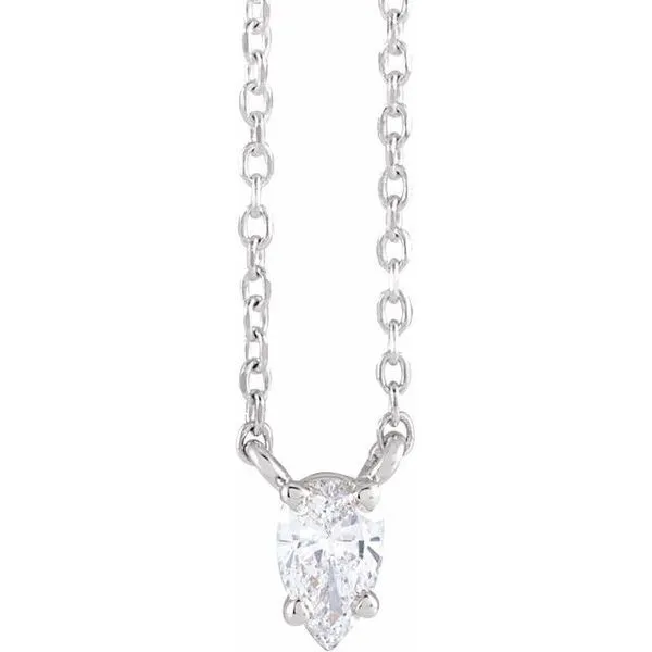 Solitaire Necklace Delfine's Jewelry Charleston, WV