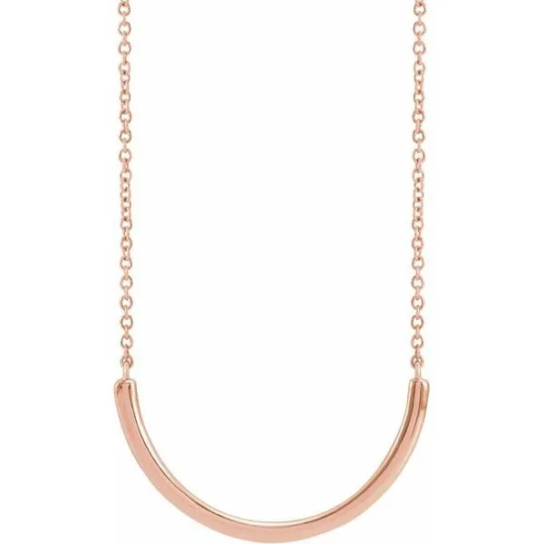 Curved Bar Necklace James & Williams Jewelers Berwyn, IL
