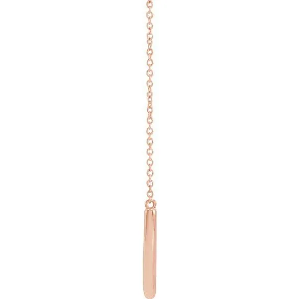 Curved Bar Necklace Image 2 Delfine's Jewelry Charleston, WV