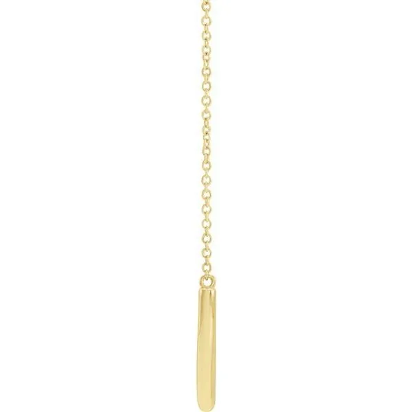 Curved Bar Necklace Image 2 Hopman Jewelers Elkhart, IN
