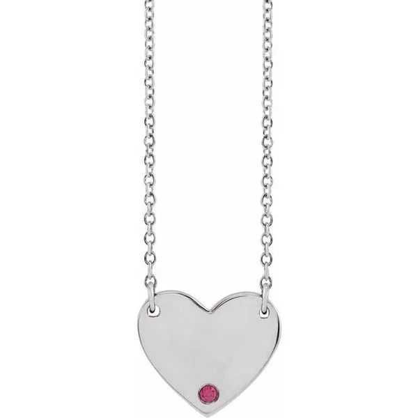 Engravable Heart Necklace M. J. Thomas Jewelers, Ltd. Stratford, CT
