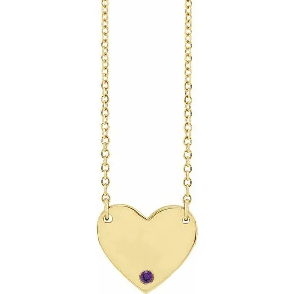 Engravable Heart Necklace Hopman Jewelers Elkhart, IN