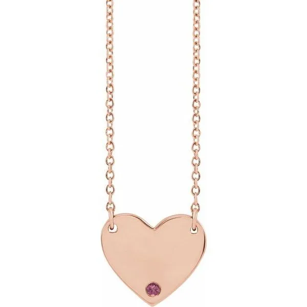 Engravable Heart Necklace Arnold's Jewelry and Gifts Logansport, IN