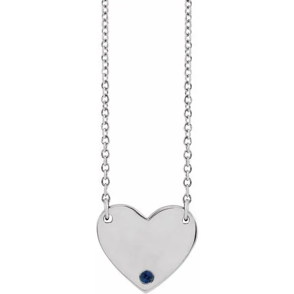 Engravable Heart Necklace Delfine's Jewelry Charleston, WV