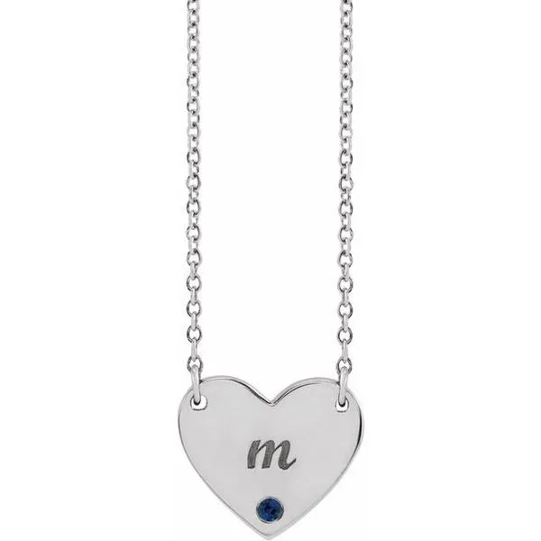 Engravable Heart Necklace Image 3 Hopman Jewelers Elkhart, IN
