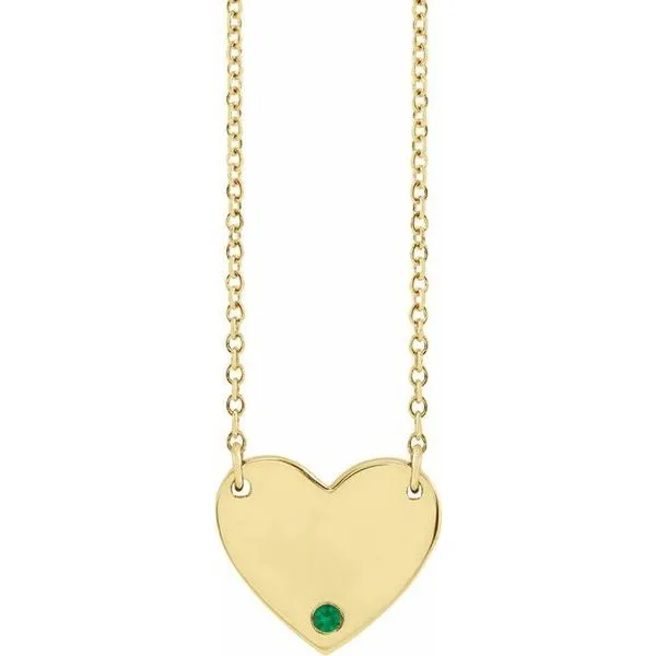 Engravable Heart Necklace D'Errico Jewelry Scarsdale, NY