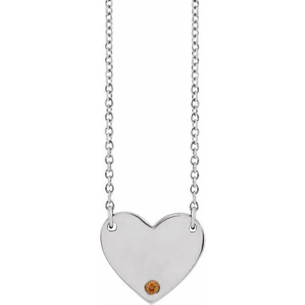 Engravable Heart Necklace Hopman Jewelers Elkhart, IN