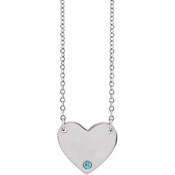 Engravable Heart Necklace Cherry Street Jewelers Tulsa, OK
