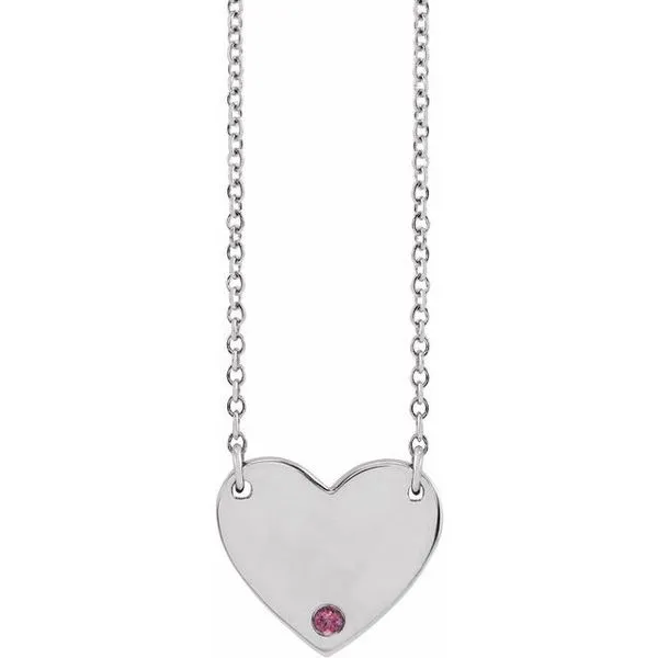 Engravable Heart Necklace James & Williams Jewelers Berwyn, IL