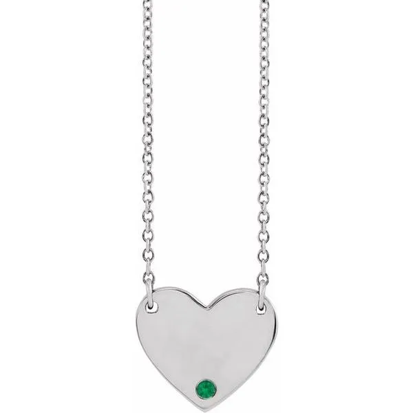 Engravable Heart Necklace Hopman Jewelers Elkhart, IN