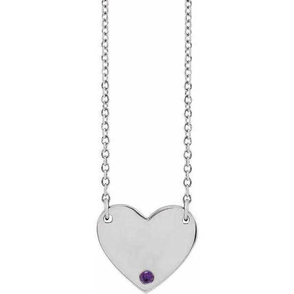 Engravable Heart Necklace Cherry Street Jewelers Tulsa, OK