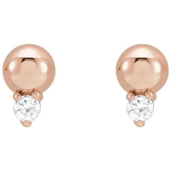 Accented Bead Earrings Image 2 Delfine's Jewelry Charleston, WV