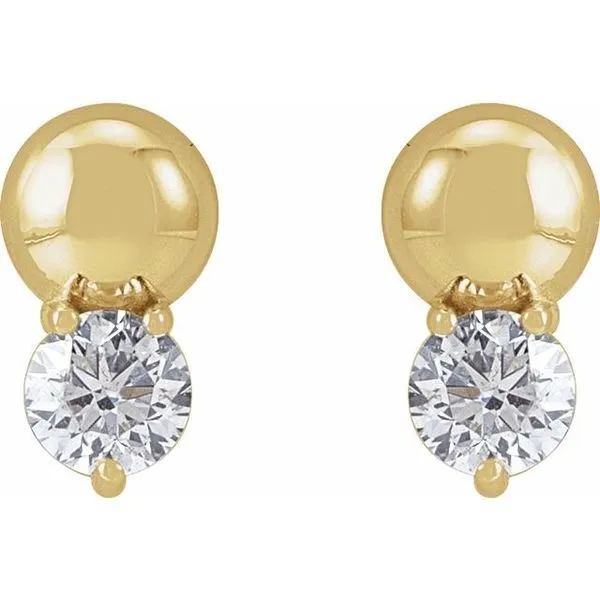 Accented Bead Earrings Image 2 Hopman Jewelers Elkhart, IN