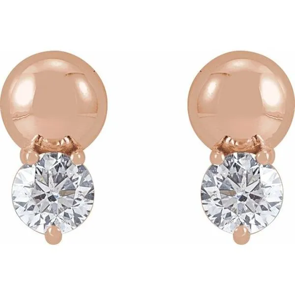 Accented Bead Earrings Image 2 Delfine's Jewelry Charleston, WV