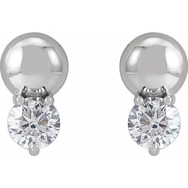 Accented Bead Earrings Image 2 Delfine's Jewelry Charleston, WV