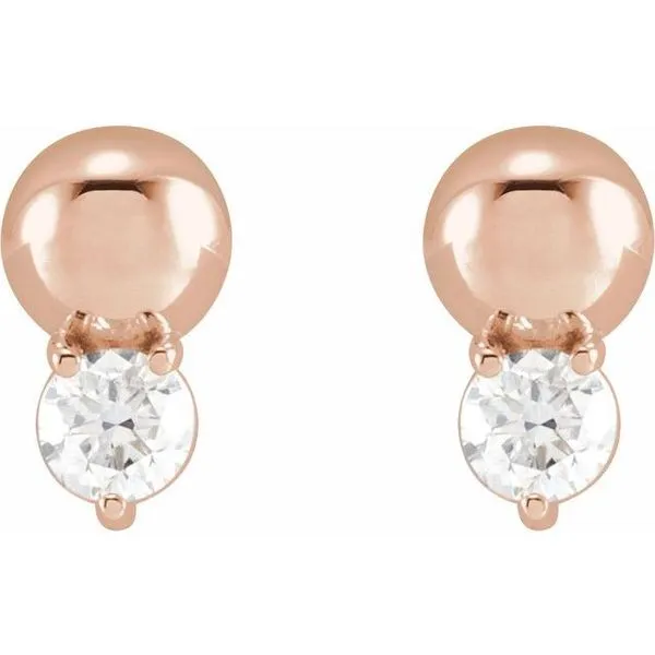 Accented Bead Earrings Image 2 James & Williams Jewelers Berwyn, IL