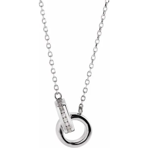 Interlocking Circle Necklace James & Williams Jewelers Berwyn, IL