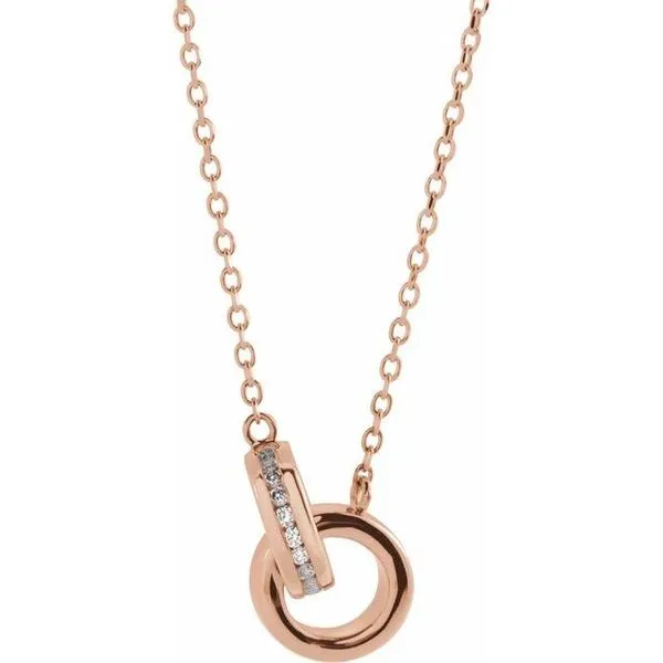 Interlocking Circle Necklace James Wolf Jewelers Mason, OH