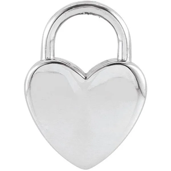 Engravable Heart Lock Pendant Diny's Jewelers Middleton, WI