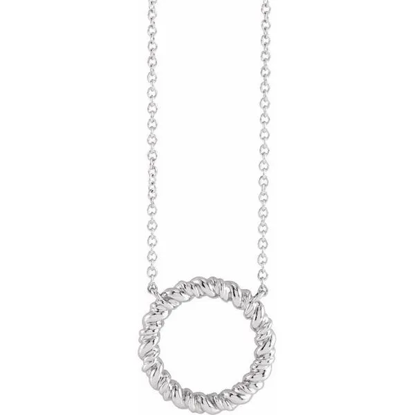 Rope Circle Necklace J. Meredith Jewelers Delafield, WI