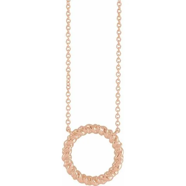 Rope Circle Necklace Delfine's Jewelry Charleston, WV
