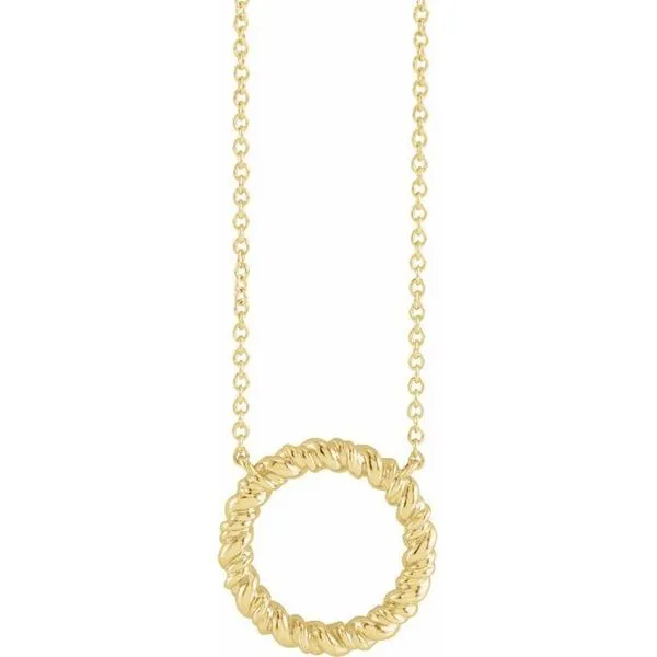 Rope Circle Necklace Arnold's Jewelry and Gifts Logansport, IN