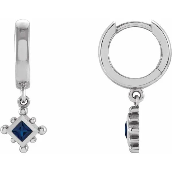 Beaded Bezel-Set Hoop Earrings Gysbers Jewelry Waupun, WI