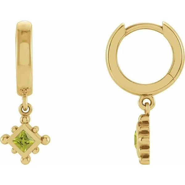Beaded Bezel-Set Hoop Earrings Henry B. Ball Jewelers Canton, OH