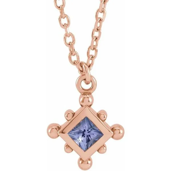 Bezel-Set Beaded Necklace Cherry Street Jewelers Tulsa, OK