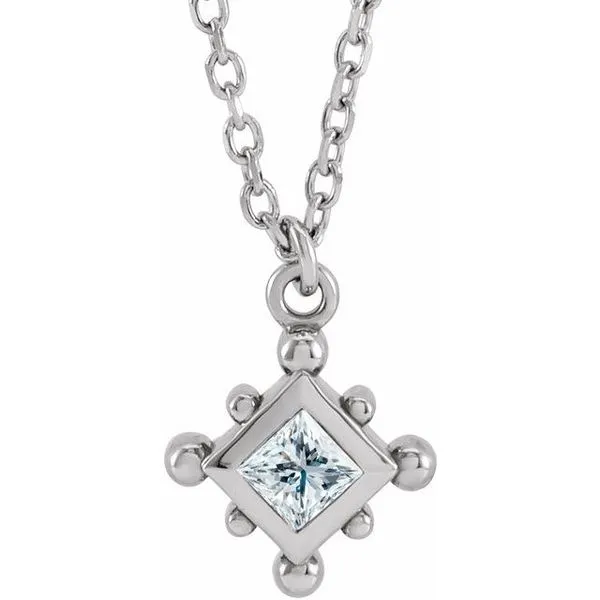 Bezel-Set Beaded Necklace Rasmussen Jewelers Spanish Fork, UT