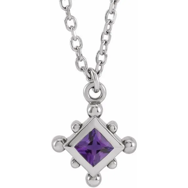 Bezel-Set Beaded Necklace Spath Jewelers Bartow, FL