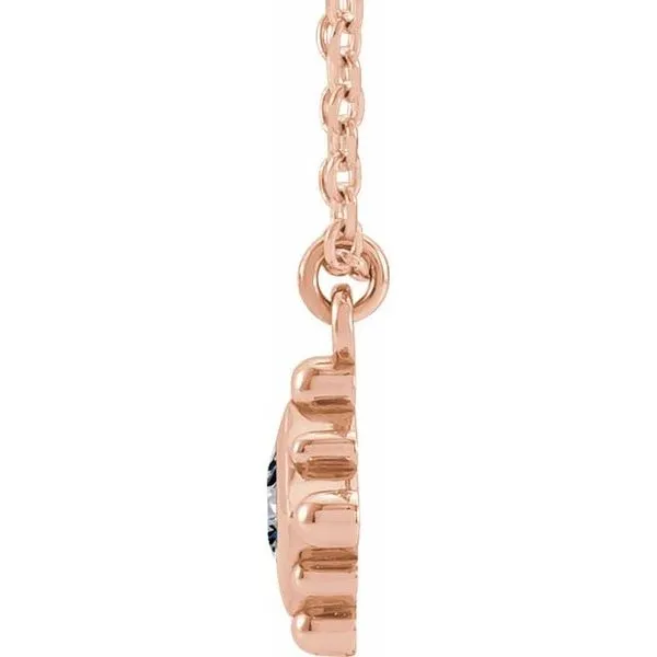 Bezel-Set Beaded Necklace Image 2 Rasmussen Jewelers Spanish Fork, UT