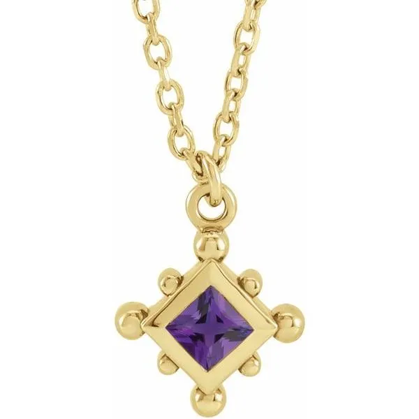 Bezel-Set Beaded Necklace Cherry Street Jewelers Tulsa, OK