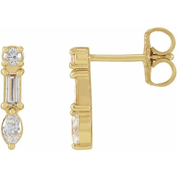 Multi-Shape Bar Earrings Long Jewelers Chesapeake, VA