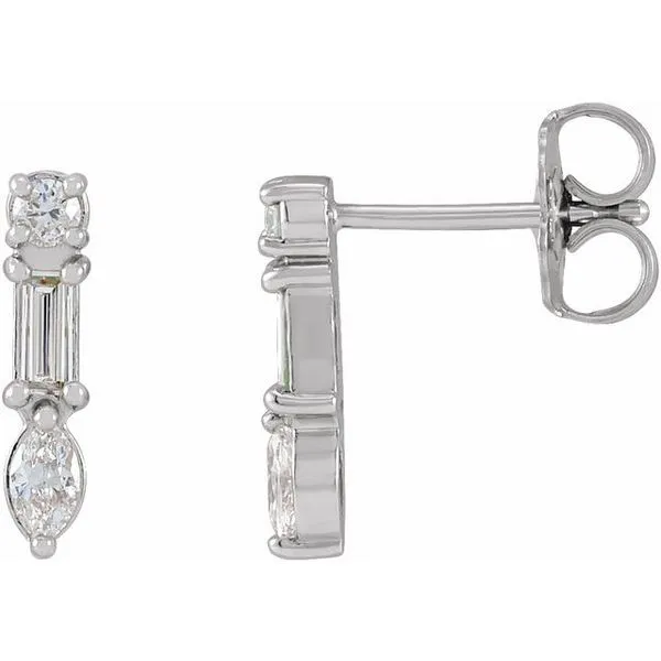 Multi-Shape Bar Earrings Long Jewelers Chesapeake, VA