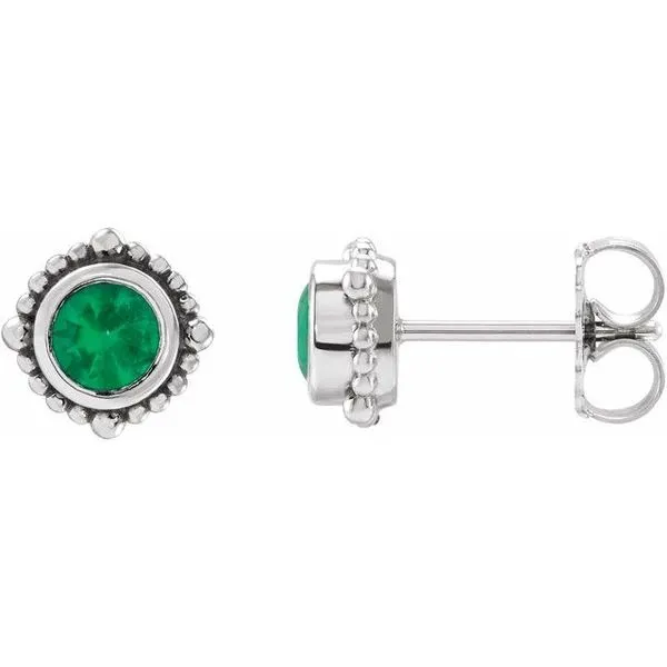 Beaded Halo-Style Stud Earrings M. J. Thomas Jewelers, Ltd. Stratford, CT