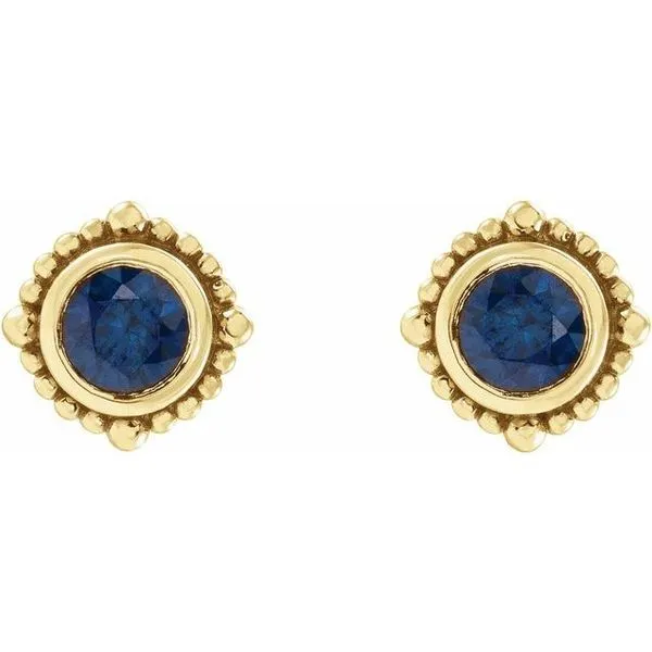 Beaded Halo-Style Stud Earrings Image 2 M. J. Thomas Jewelers, Ltd. Stratford, CT