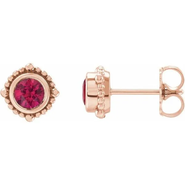 Beaded Halo-Style Stud Earrings John E. Koller Jewelry Designs owasso, OK