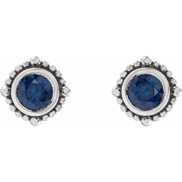 Beaded Halo-Style Stud Earrings Image 2 Hopman Jewelers Elkhart, IN