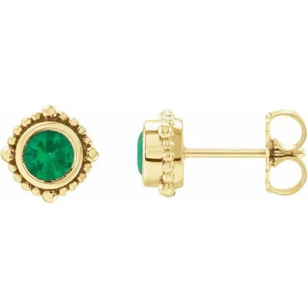 Beaded Halo-Style Stud Earrings Long Jewelers Chesapeake, VA