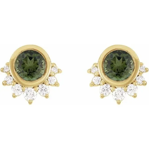 Accented Earrings Image 2 Hart's Jewelers Grants Pass, OR