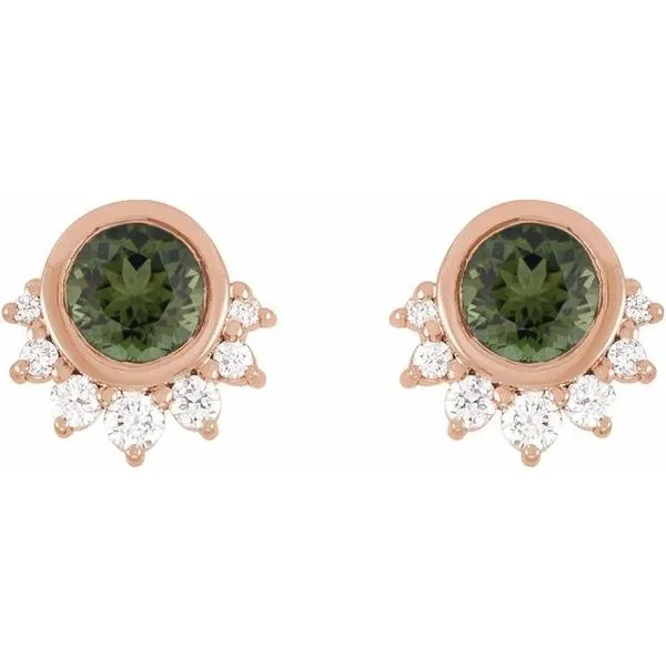 Accented Earrings Image 2 Hart's Jewelers Grants Pass, OR