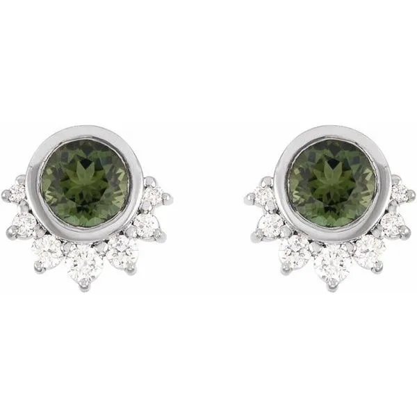 Accented Earrings Image 2 Milan's Jewelry Inc Sarasota, FL