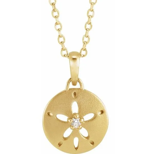 Sand Dollar Necklace Jewelry Design Studio Jensen Beach, FL