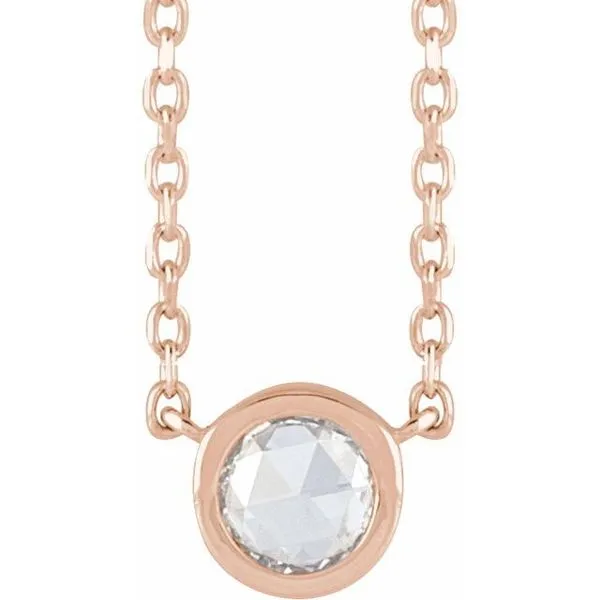 Rose-Cut Bezel-Set Necklace Hopman Jewelers Elkhart, IN
